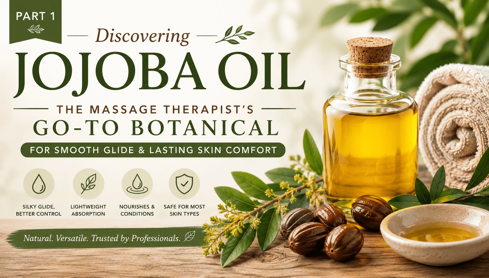 Discovering Jojoba: The Massage Therapist's Go-To Botanical for Smooth Glide and Lasting Skin Comfort (Part 1)