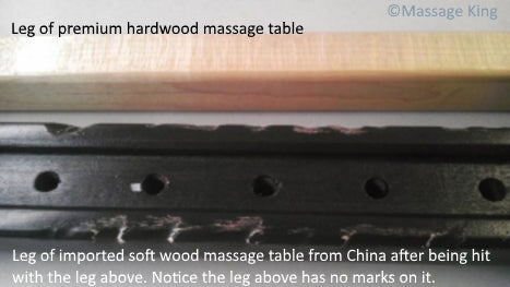 Massage Tables: hardwood vs softwood