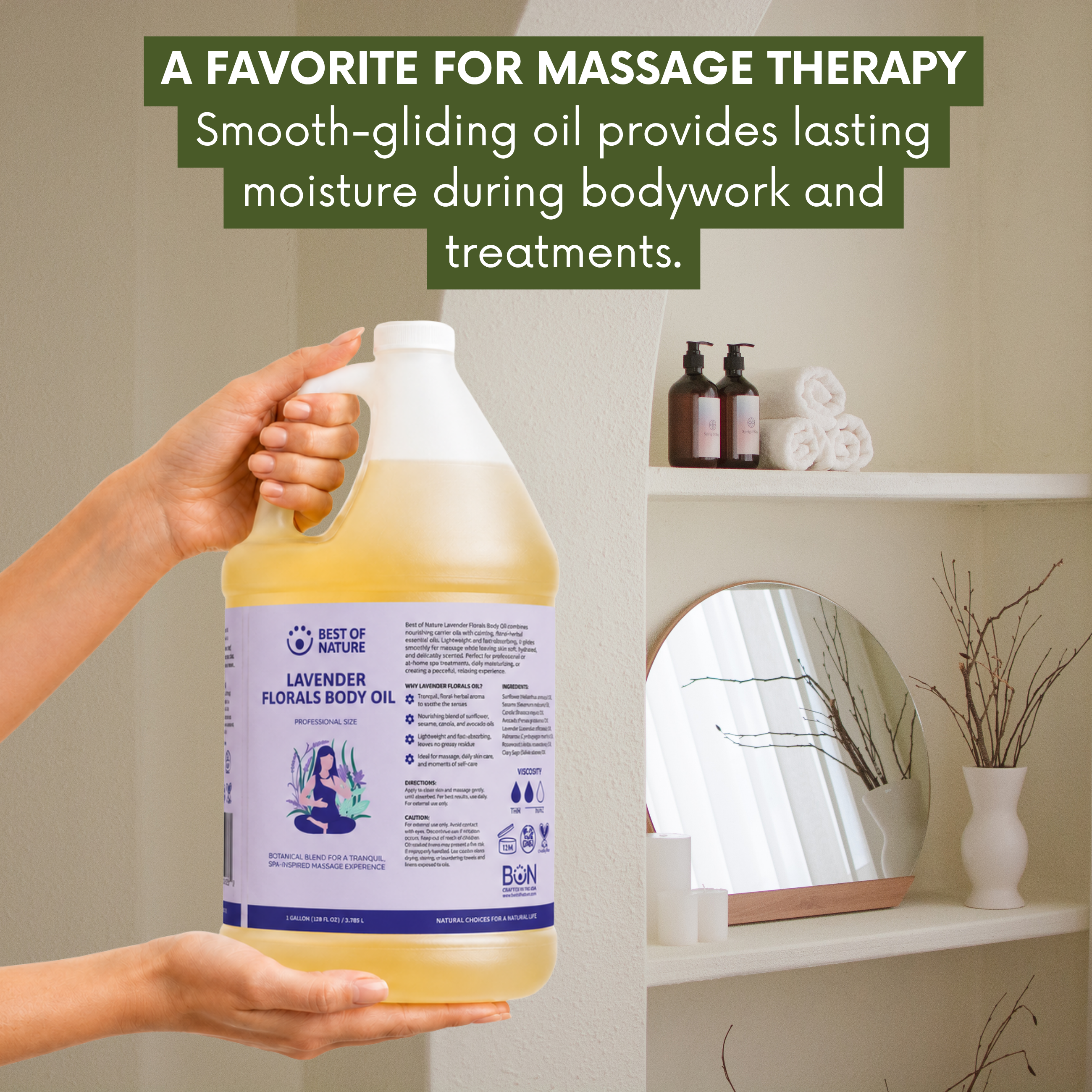 Lavender Florals (formerly Tranquility) Aromatherapy Massage & Body Oil