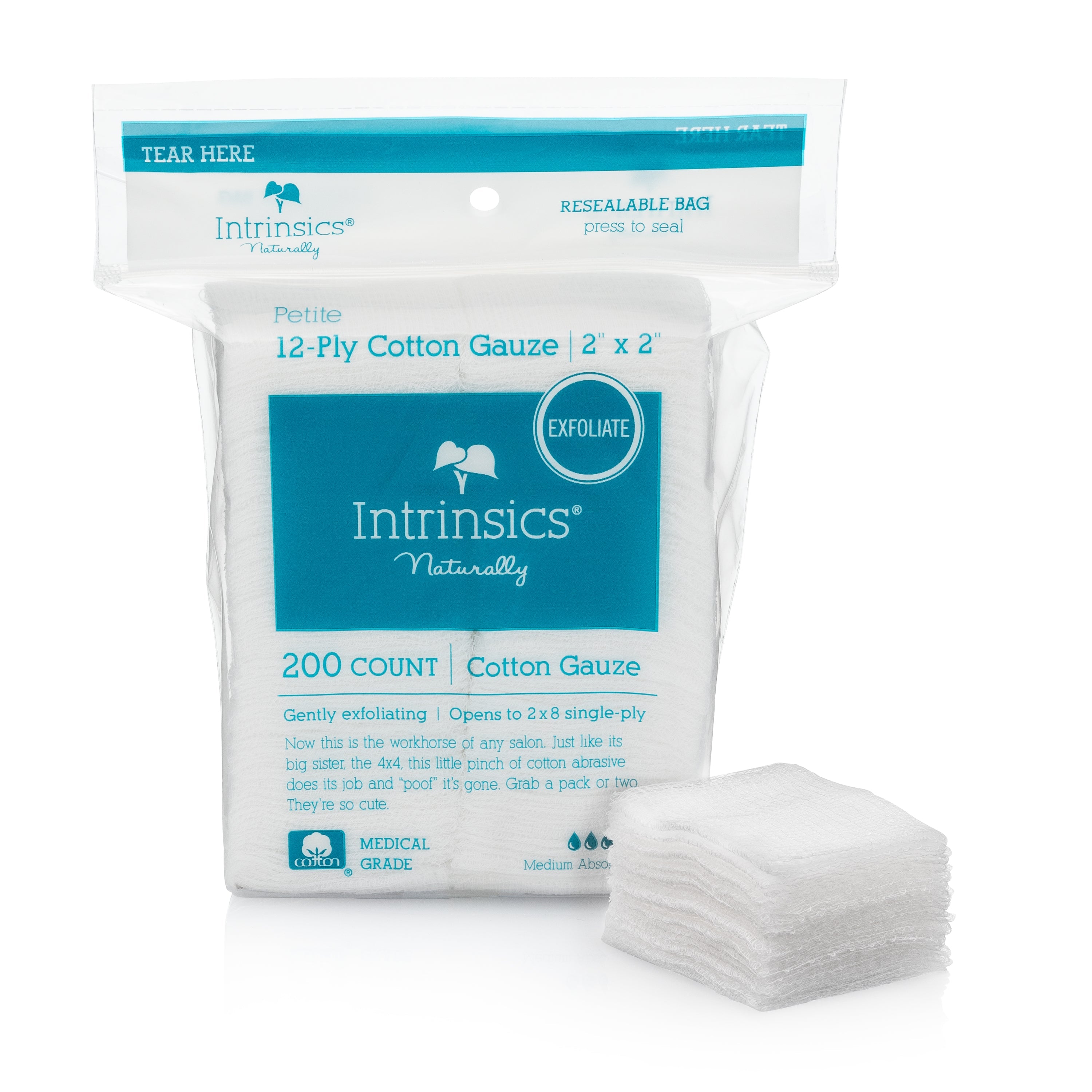 Intrinsics 12 Ply Cotton Gauze Wipes