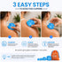 EDGE Silicone Cupping Therapy Massage Set Blue, 4 Cups