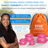 EDGE Silicone Cupping Therapy Massage Set Blue, 4 Cups