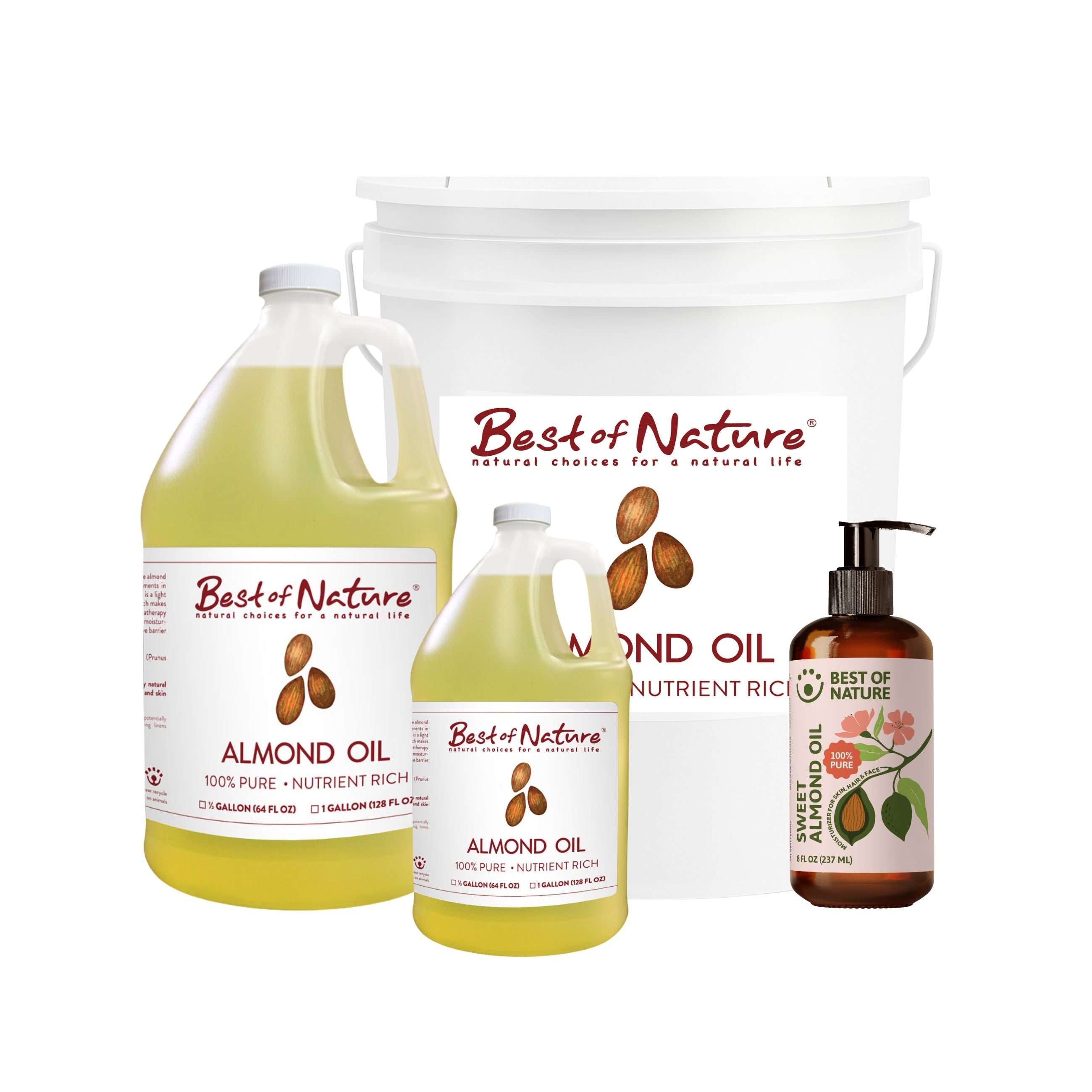 Best of Nature Almond Massage & Body Oil - 100% Pure