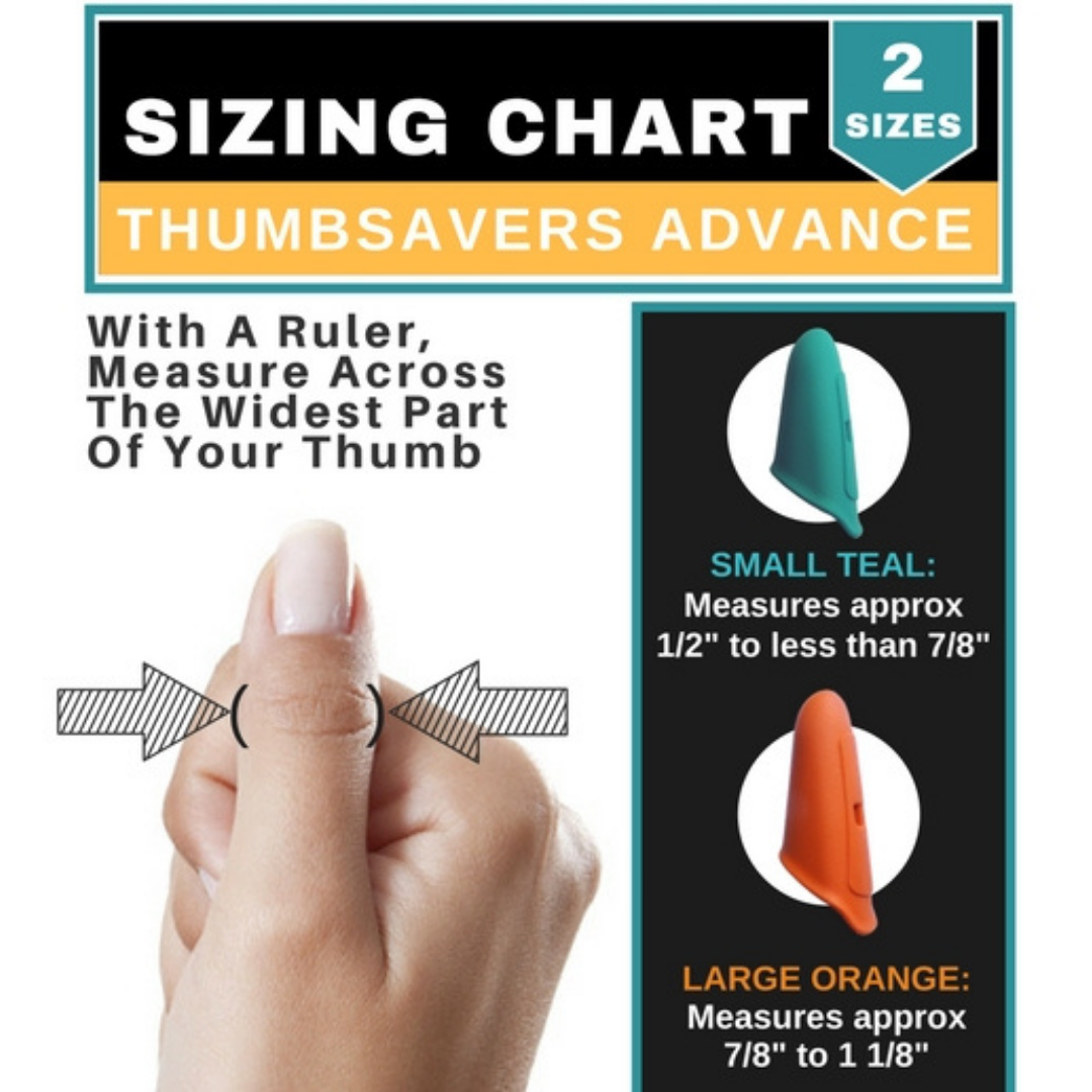 Thumbsavers Advance Massage Tool for Deep Tissue and Trigger Point Massage – Thumb and Joint Support for Massage Therapists, Chiropractors and Physical Therapists with Improved Venting and Sensitive Tip – Hand Protection Aid (Available in Small and Large)