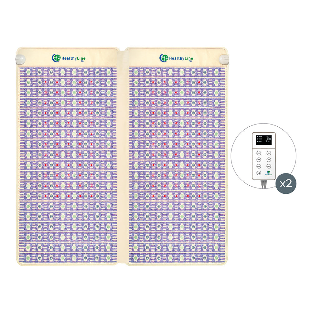 HealthyLine TAJ-Mat King 8076 Firm | Photon PEMF Split InfraMat Pro