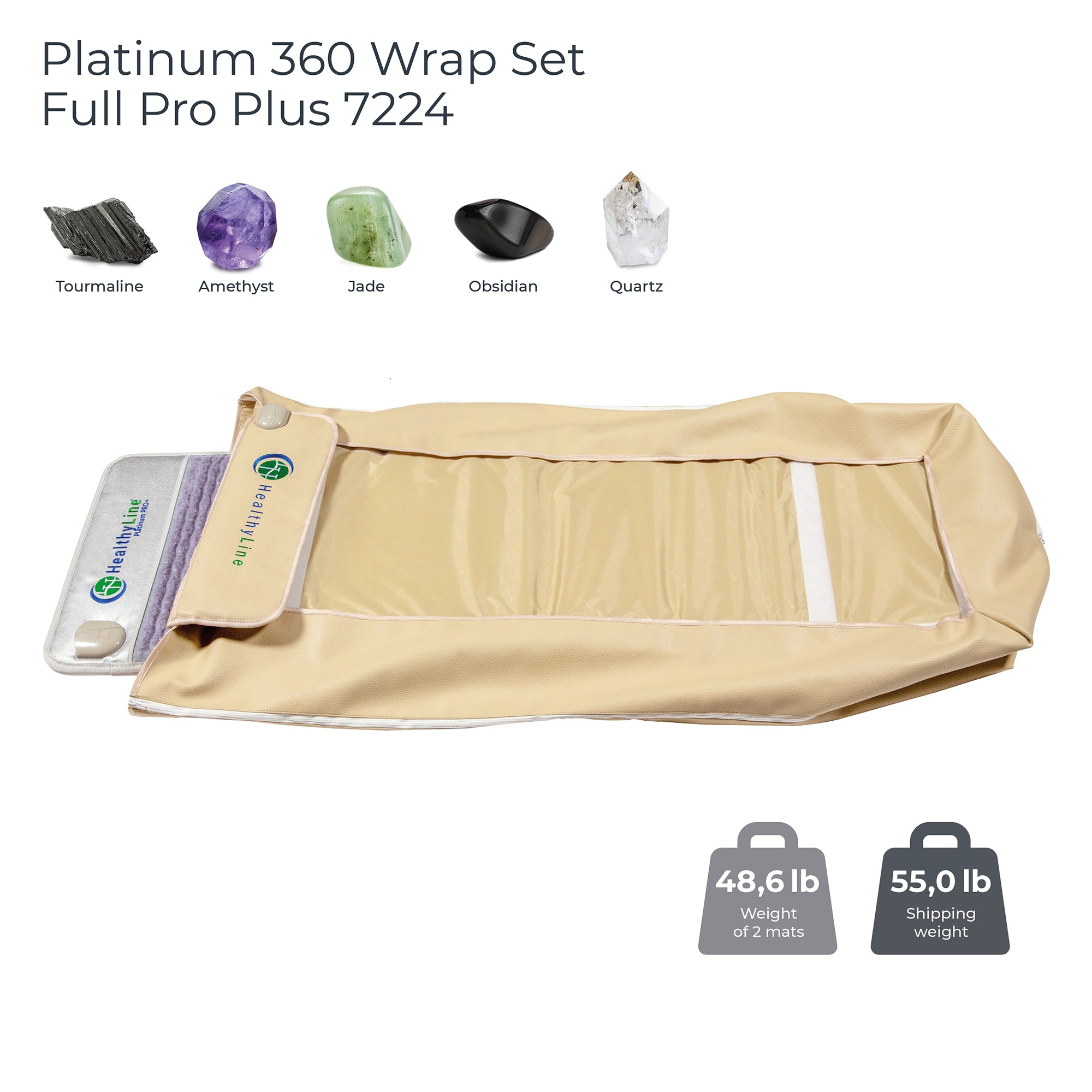 HealthyLine 360 Wrap Set Platinum & SOFT 7224 | Photon Advanced PEMF InfraMat Pro