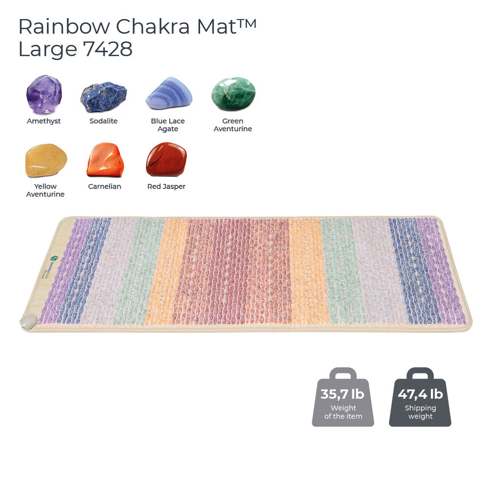 HealthyLine Rainbow Chakra Mat 7428 | Photon PEMF InfraMat Pro 3rd Edition