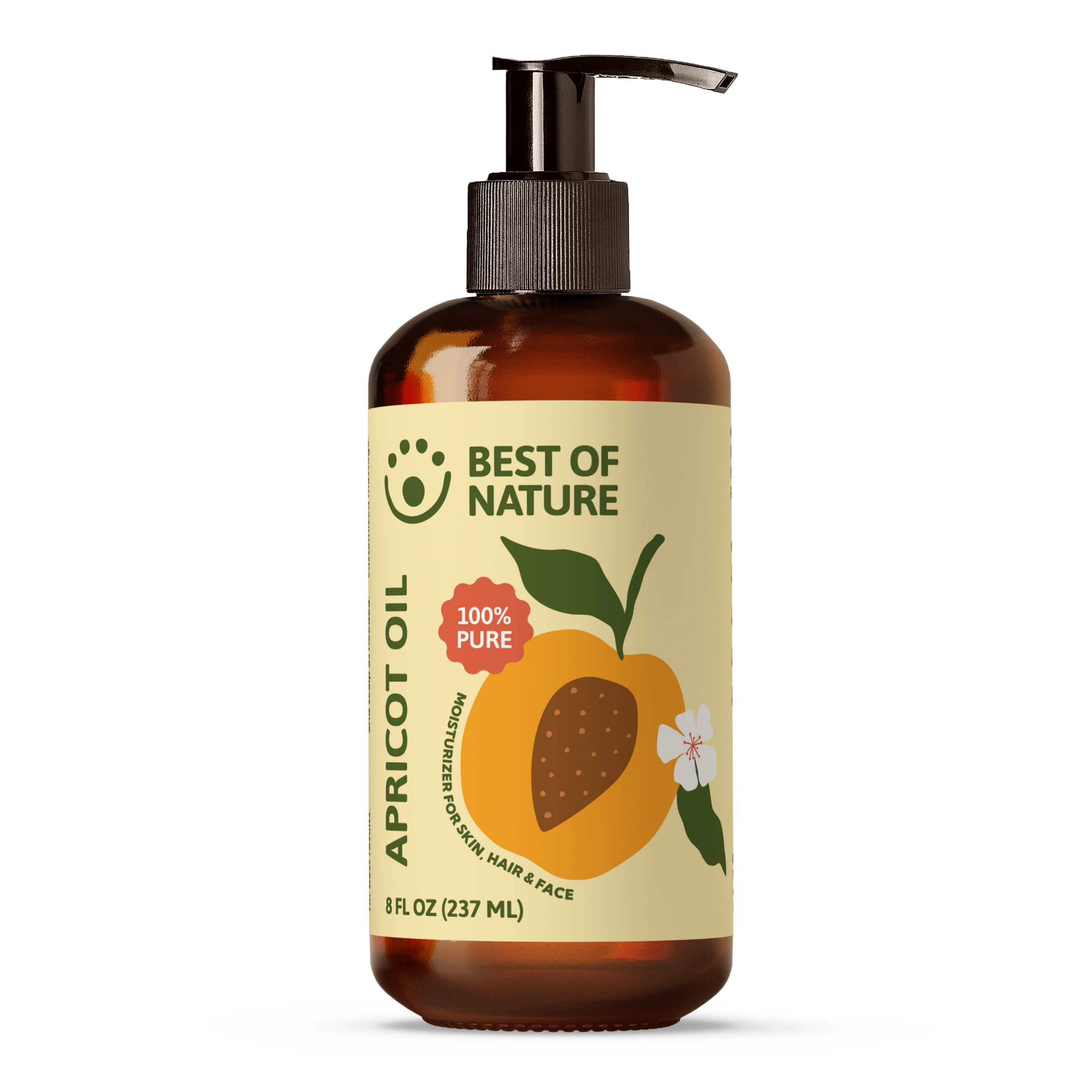 Best of Nature Apricot Kernel Massage & Body Oil - 100% Pure