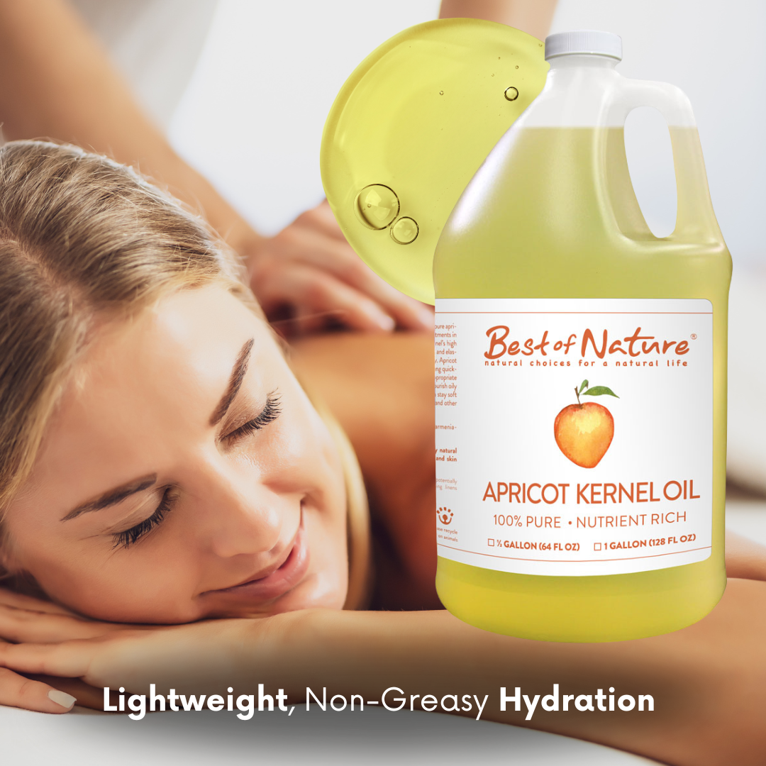 Best of Nature Apricot Kernel Massage & Body Oil - 100% Pure