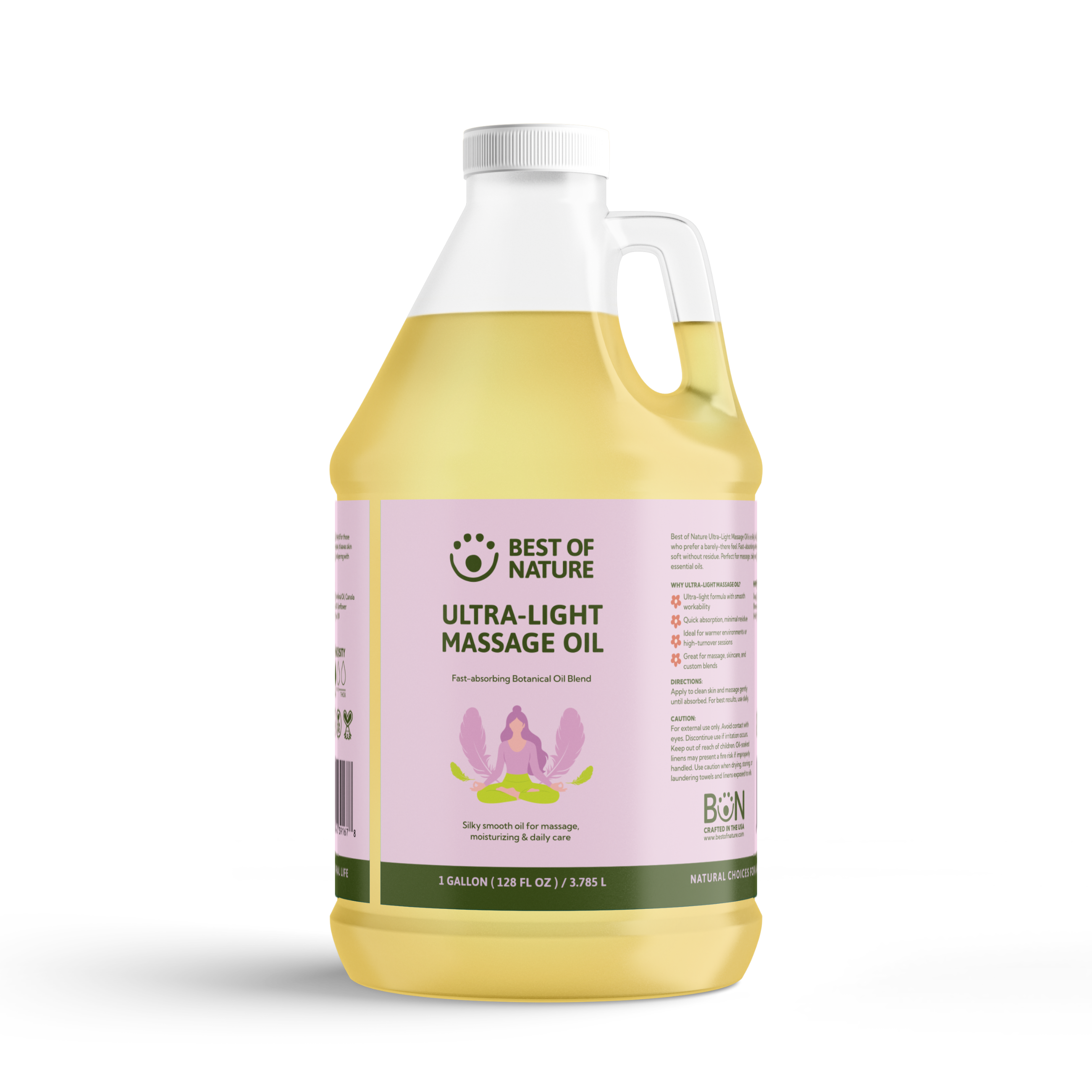 Best of Nature Ultra-Light (formerly Grapeseed Lightest Blend) Massage & Body Oil