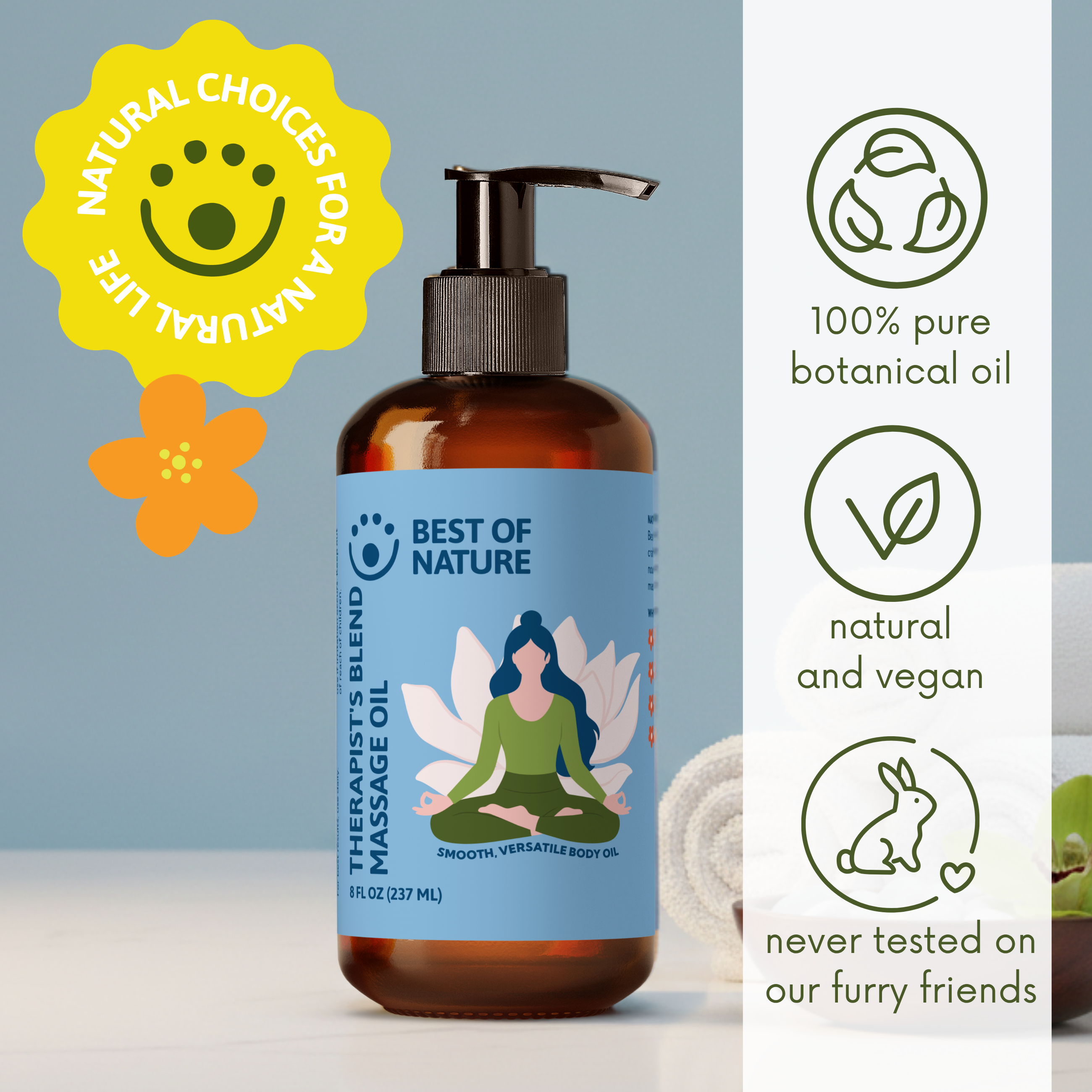 Therapist's Blend (formerly Budget Blend) Massage & Body Oil