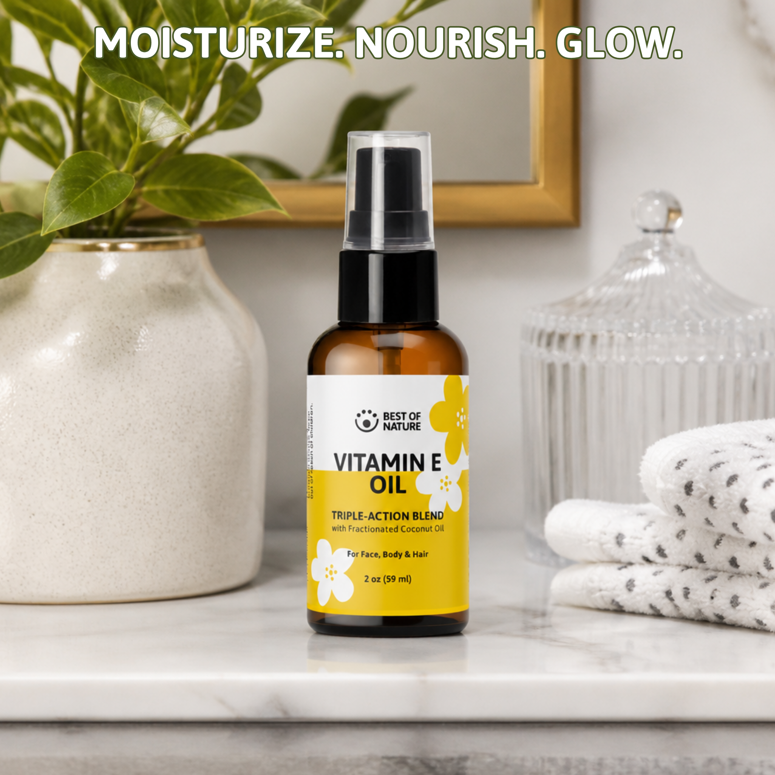 Best of Nature 100% Natural Vitamin E Oil - 28,000 IU