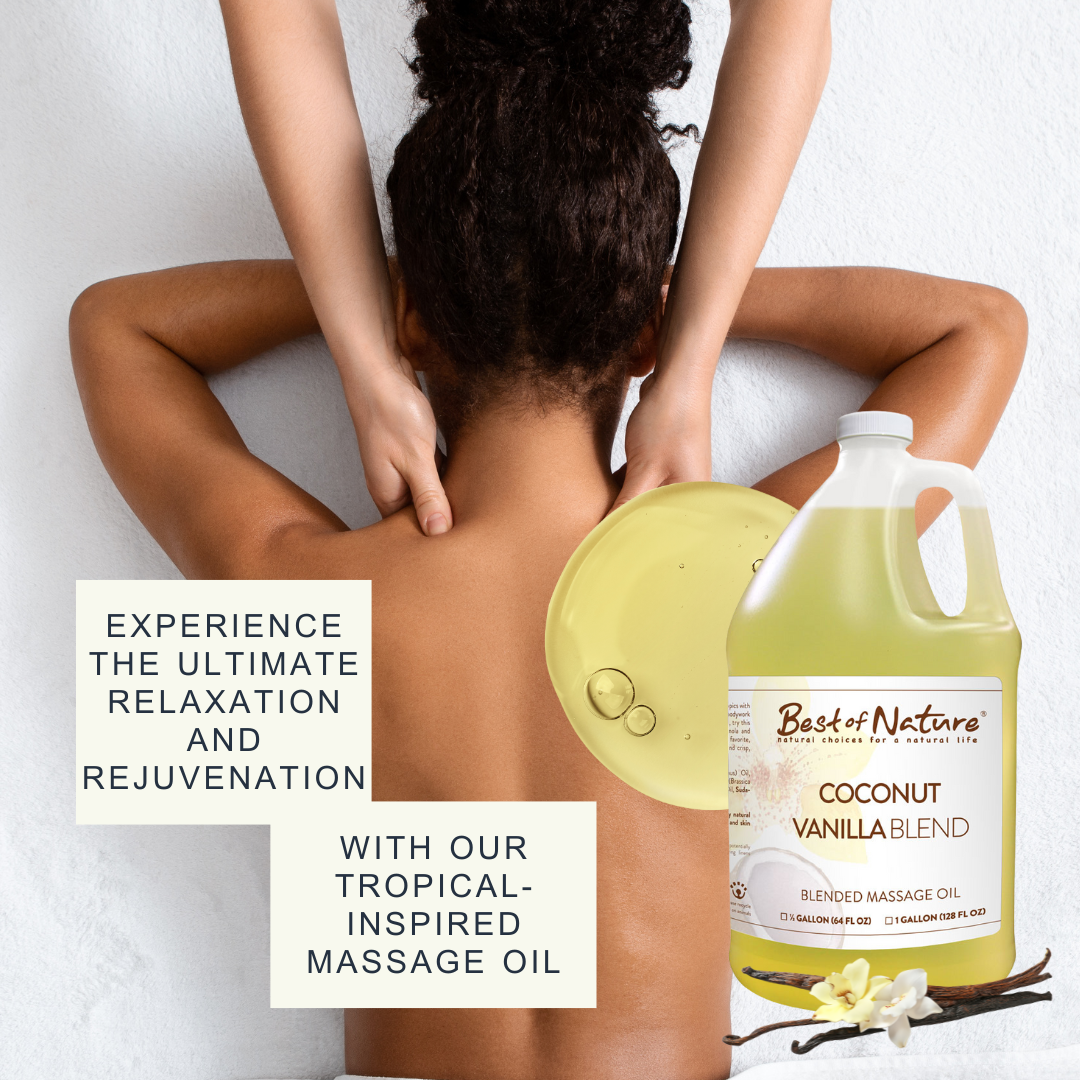 Coconut Vanilla Aromatherapy Massage & Body Oil