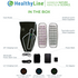 HealthyLine Portable Heated Gemstone Pad | Foot Model with Power Bank InfraMat Pro