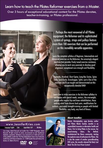 Pilates Reformer Master Trainer Series Video on DVD - Jennifer Kries