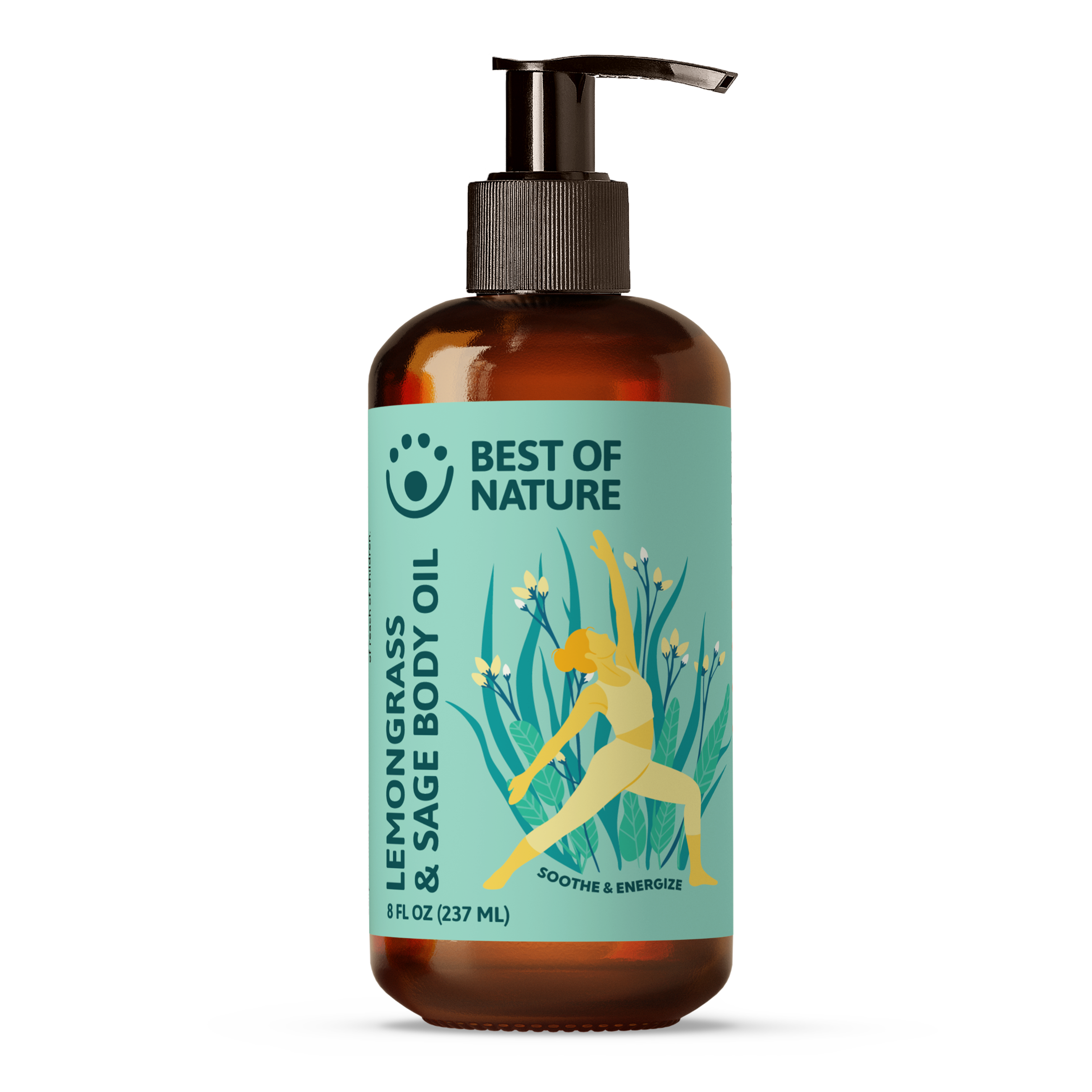 Best of Nature Lemongrass and Sage Aromatherapy Massage & Body Oil