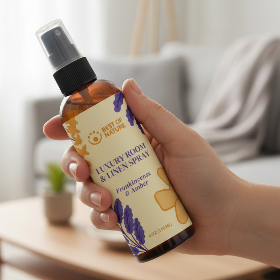 Frankincense & Amber Luxury Room & Linen Spray made with Pure Essential Oils