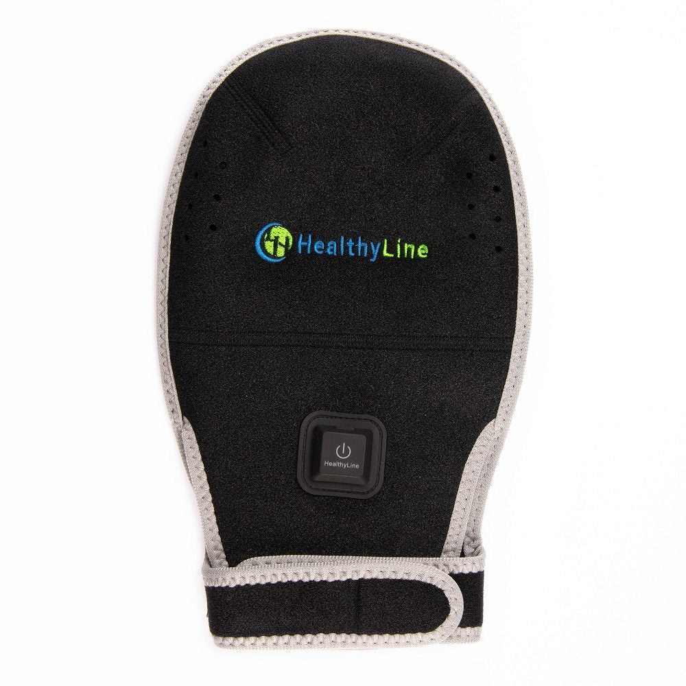 Healthyline Portable Hand Heated Gemstone Pad | Hand Model with Power Bank InfraMat Pro