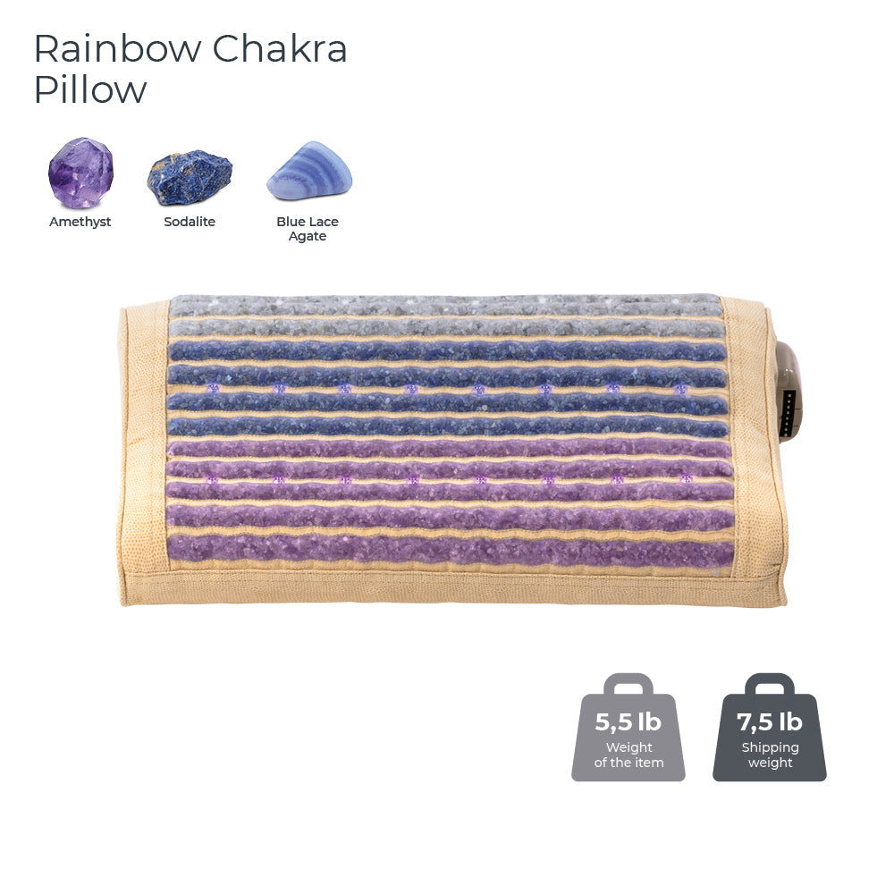 HealthyLine Rainbow Chakra Pillow Soft | Photon - Heated