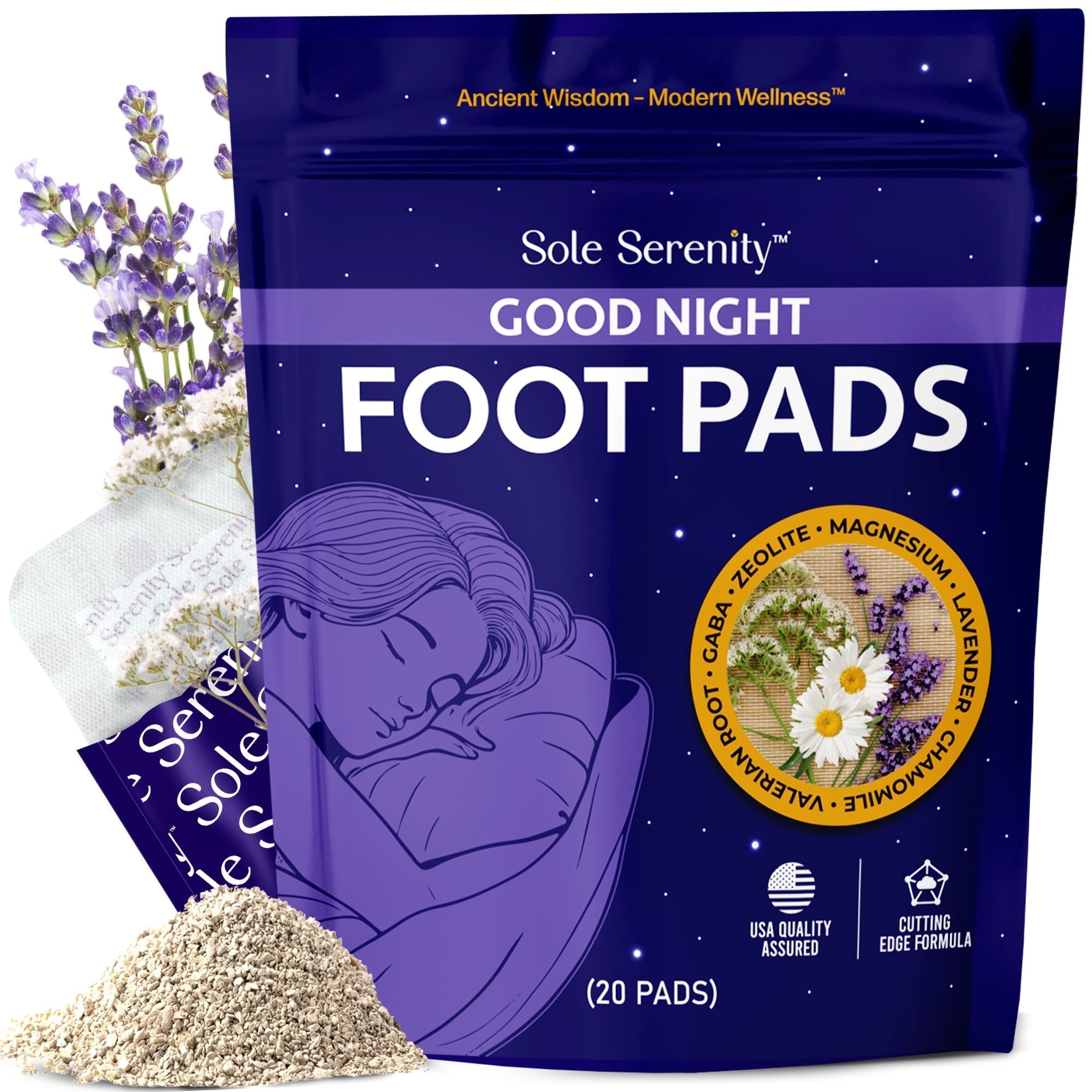 Vital Minerals + Good Night Sleep Foot Pads – 2 Pack Bundle