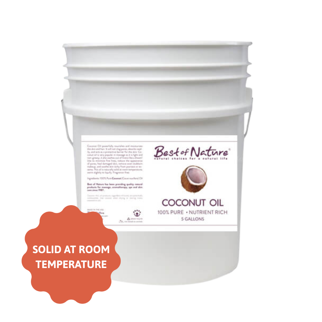 Best of Nature Coconut Massage & Body Oil (Solid) - 100% Pure