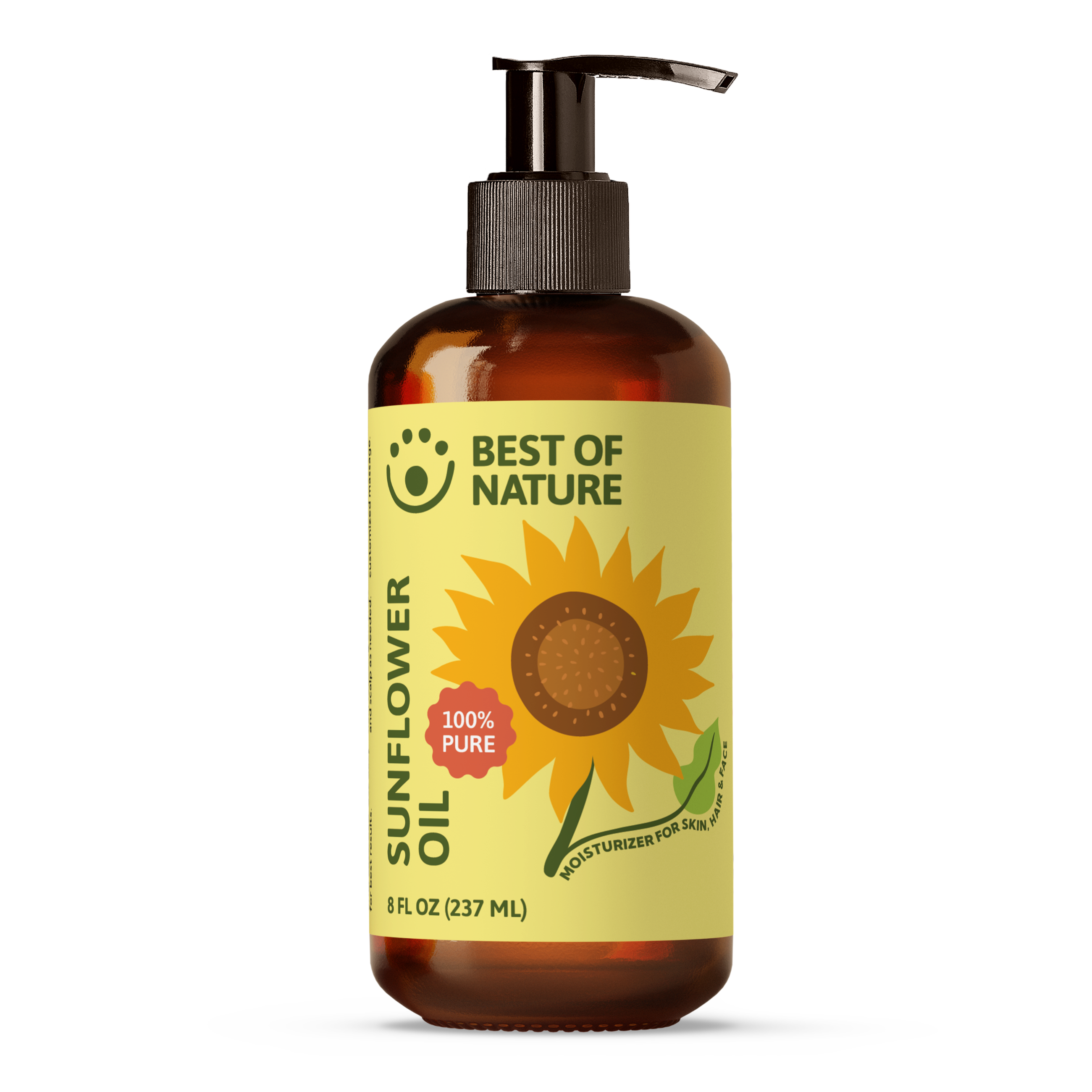 Best of Nature Sunflower Massage & Body Oil - 100% Pure