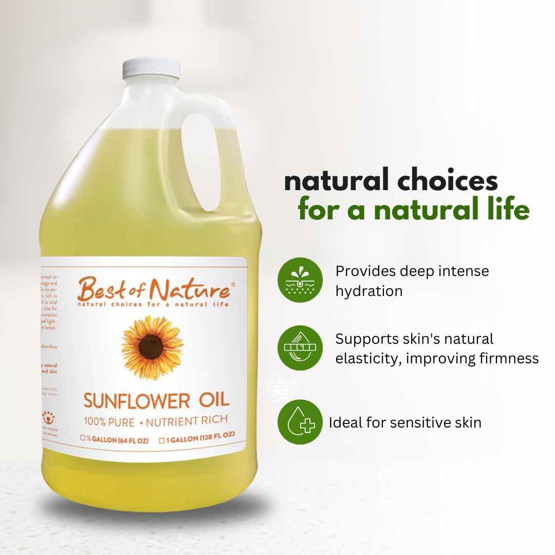 Best of Nature Sunflower Massage & Body Oil - 100% Pure