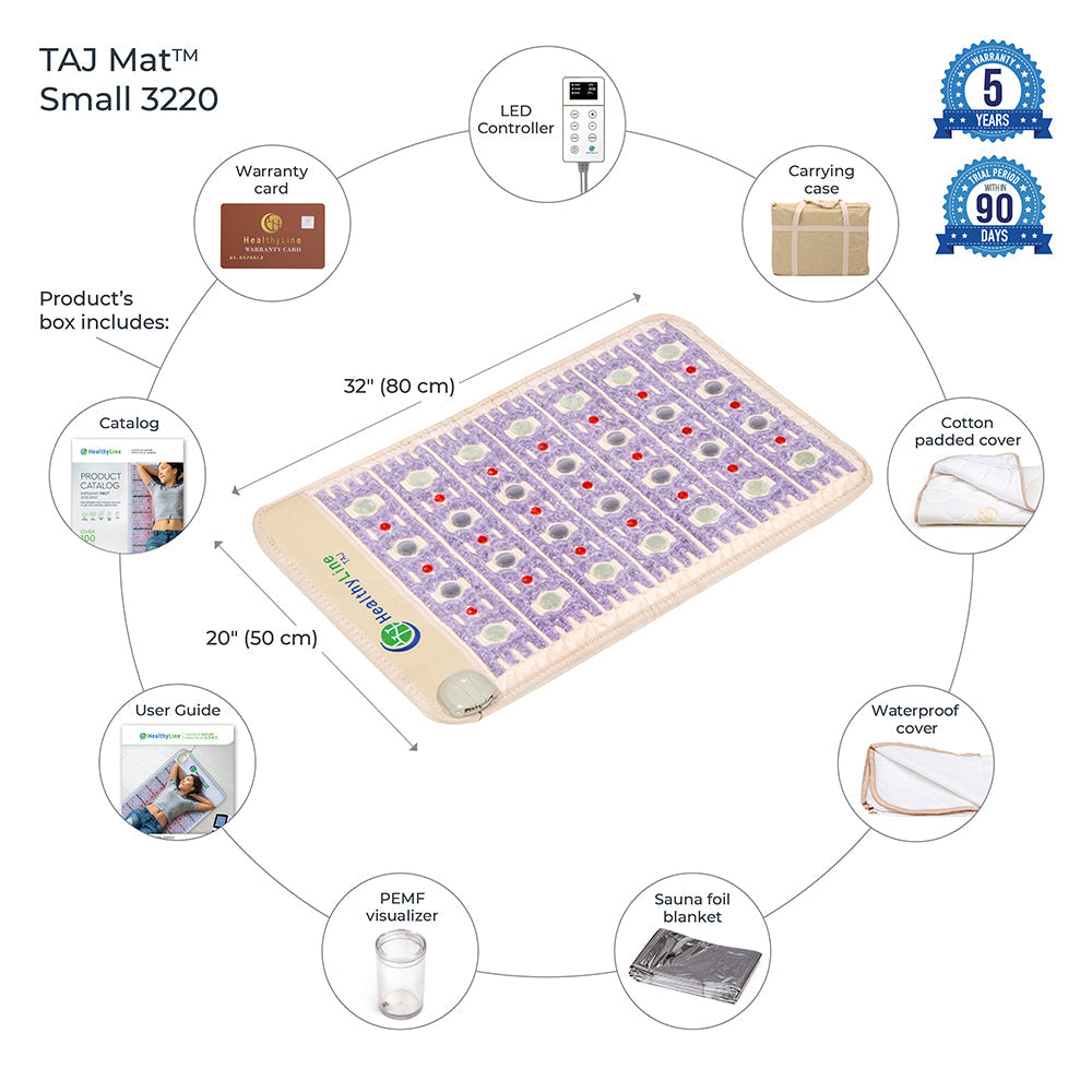 HealthyLine TAJ-Mat Medium 3220 Firm | New Edition | Photon PEMF InfraMat Pro