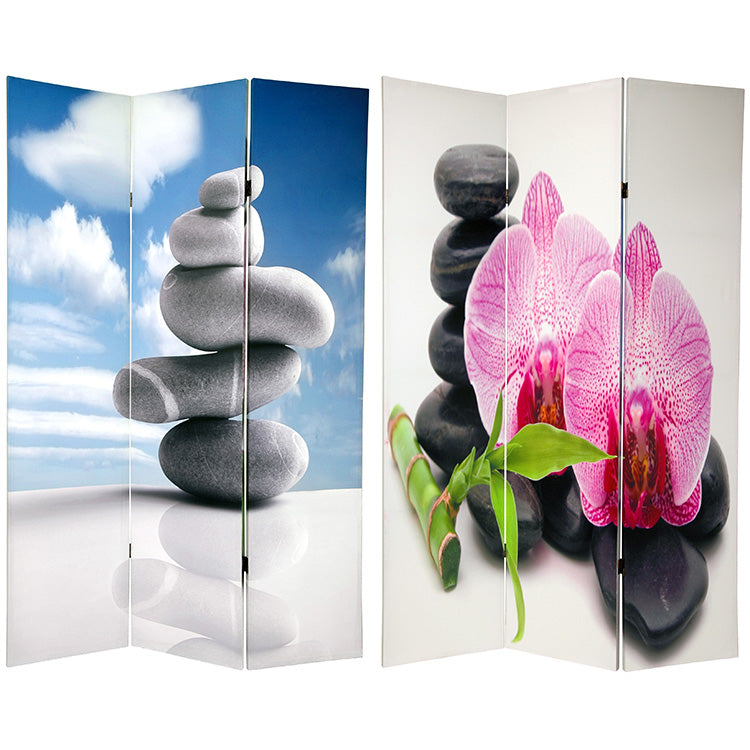 Zen Art Print Screen (Canvas/Double Sided) - Spa & Bodywork Market