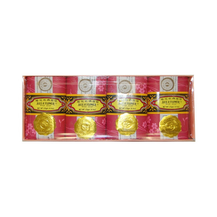 Bee & Flower Rose Soap 2.65 oz / 12 pack