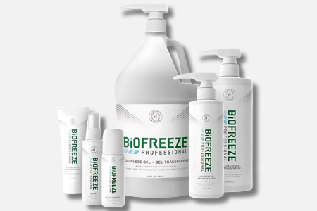 Biofreeze professional pain relief gel spray pump or roll on. Pain reliever for sore muscles joints and injuries.