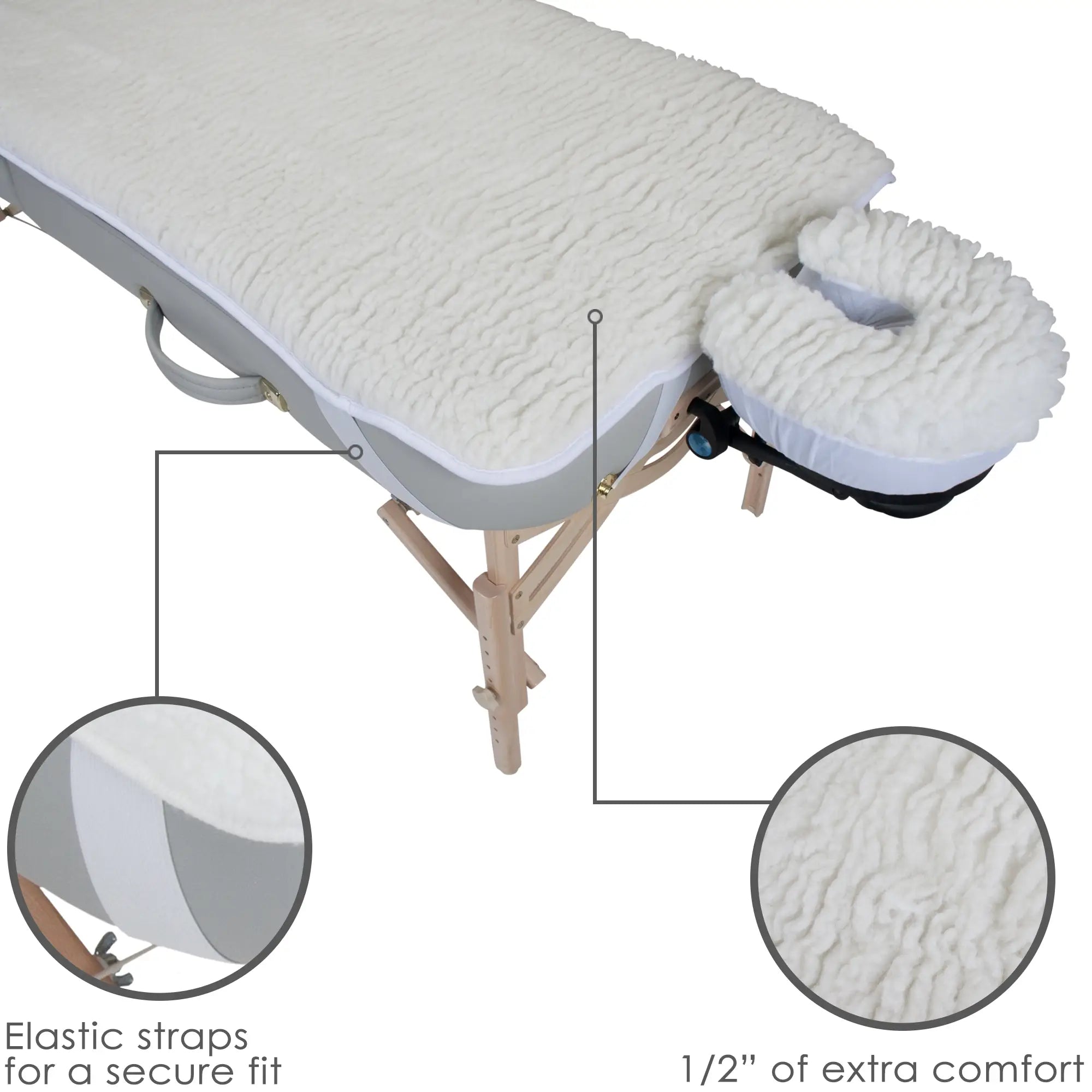 Earthlite Fleece Table Pad & Cradle Cover Set - Basics