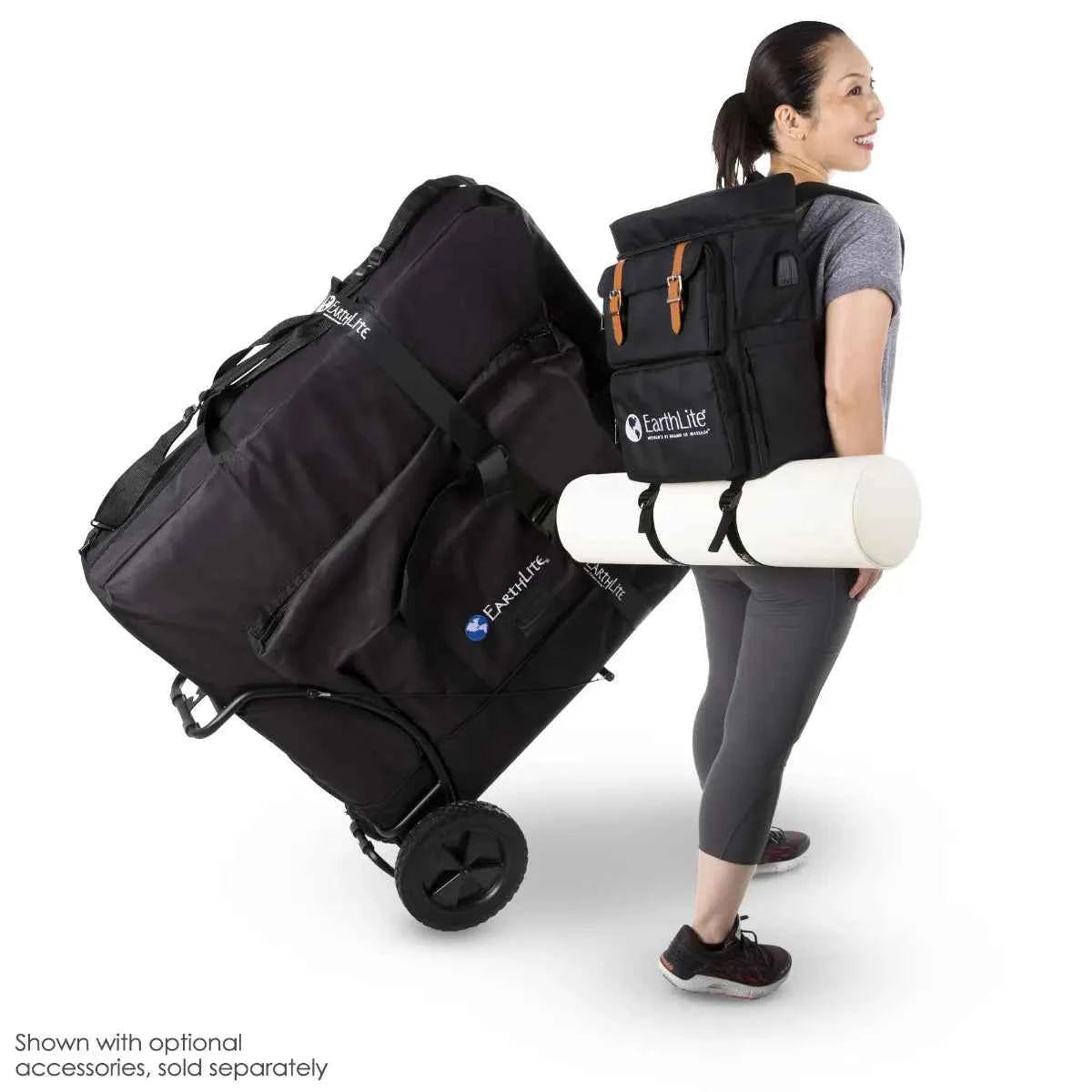 backpacks for international travel lets go Earthlite Therapist Travel Backpack, LMT Go-Pack