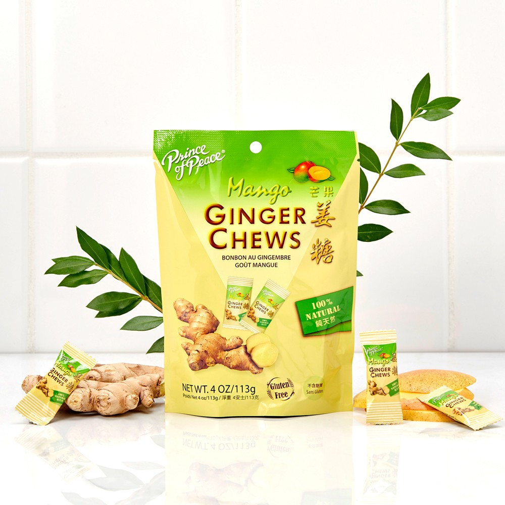 Prince of Peace Ginger Chews With Mango, 4 oz