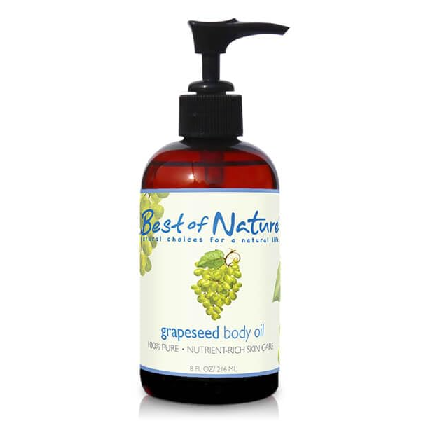 Best of Nature Grapeseed Massage & Body Oil - 100% Pure