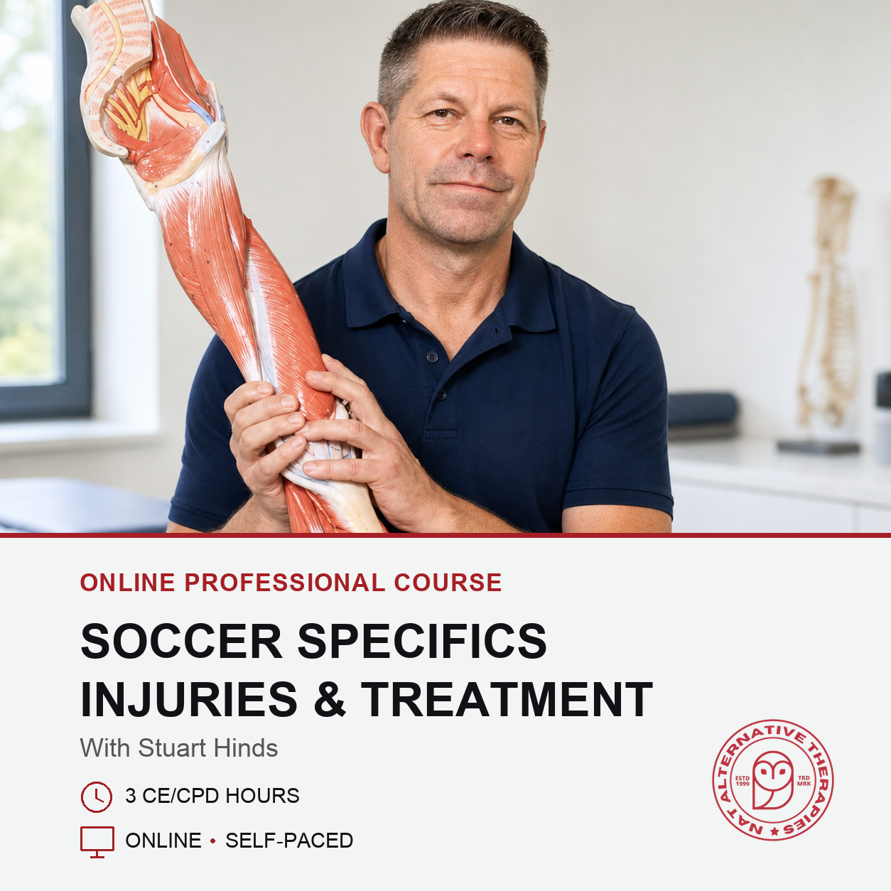 Soccer Specifics: Injuries and Treatment (3 hrs)