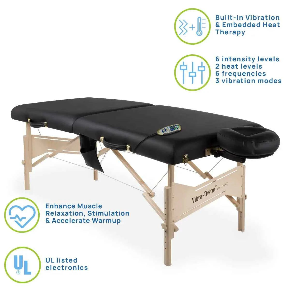 Earthlite Vibra-Therm Portable Sports Therapy Massage Table Package Massage King Earthlite Vibra-Therm Portable Sports Therapy Massage Table Package Massage King