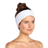 Waffle Weave Velcro Spa Headband - White